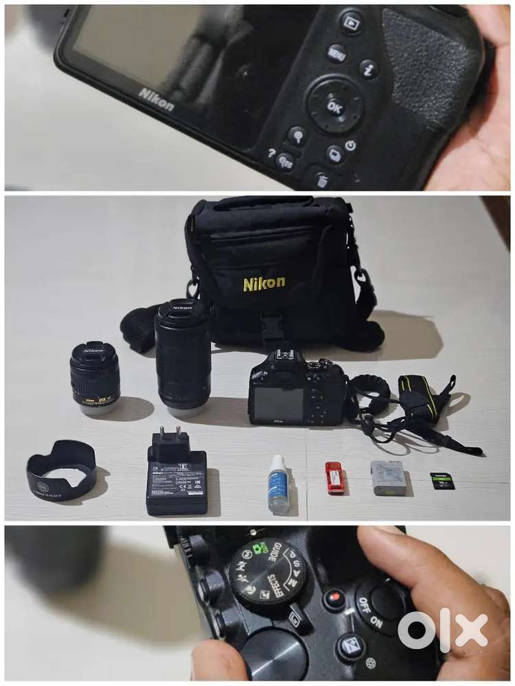 Nikon D3500 DSLR with Dual Lenses (18–55mm VR + 70–300mm VR)