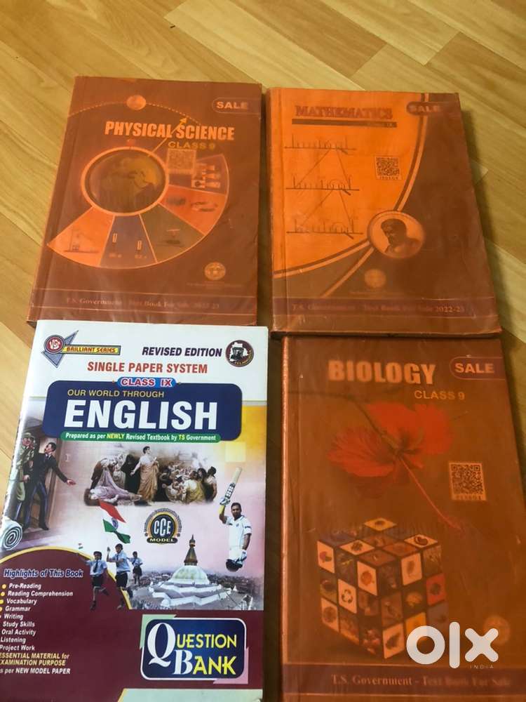 9th class texbooks and study material for sale