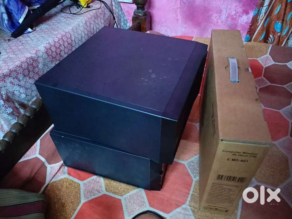 Desktop with monitor