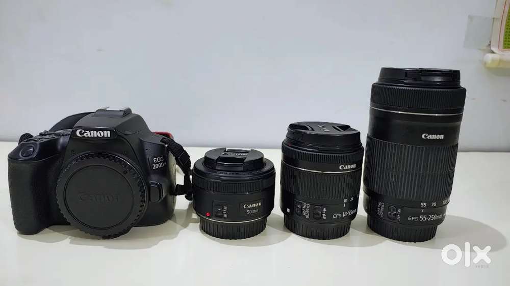 Canon EOS 200D Mark 2 With 3 Lenses