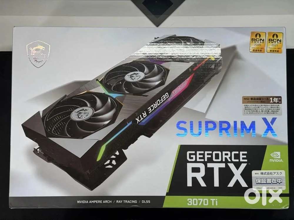 Used MSI GeForce RTX 3070Ti Suprim X 8G GDDR6X Graphics Card.