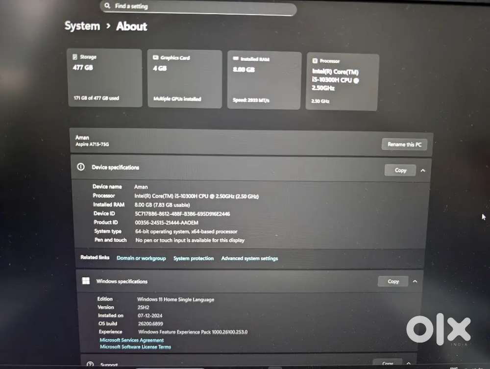 Gaming Laptop for Sale [Good Condition]