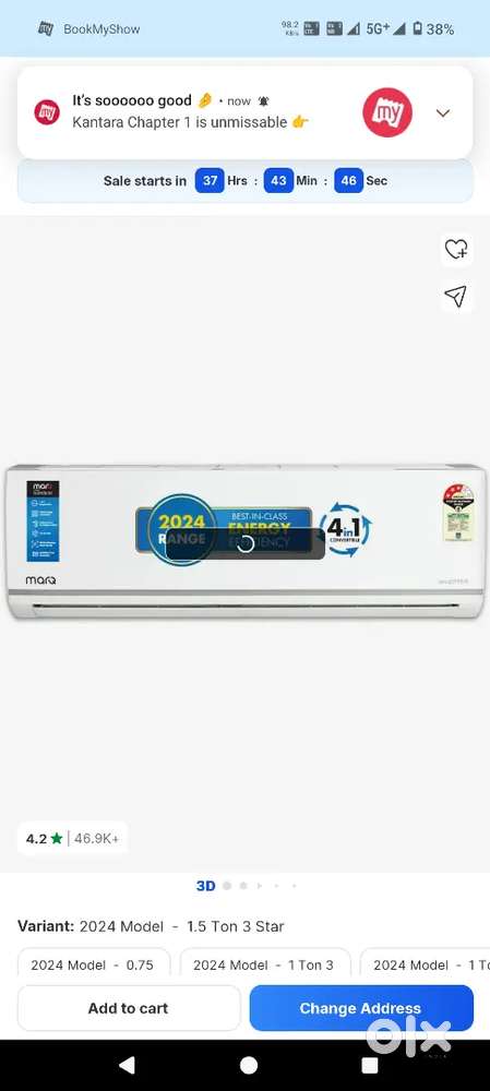 MarQ ac 1.5ton 3star