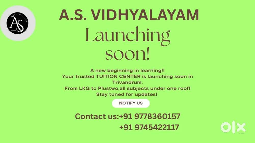 A.S. VIDHYALAYAM TRIVANDRUM.