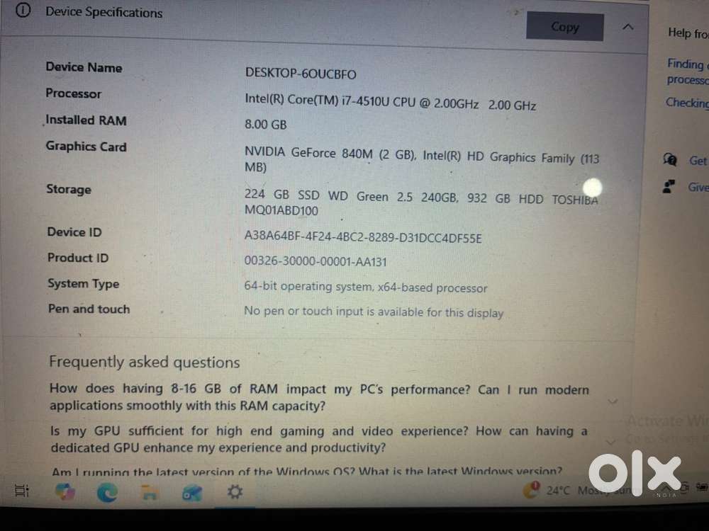 Urgently want to sell dell laptop