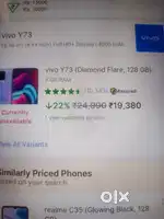 Vivo y 73 8to128 good quality good condition