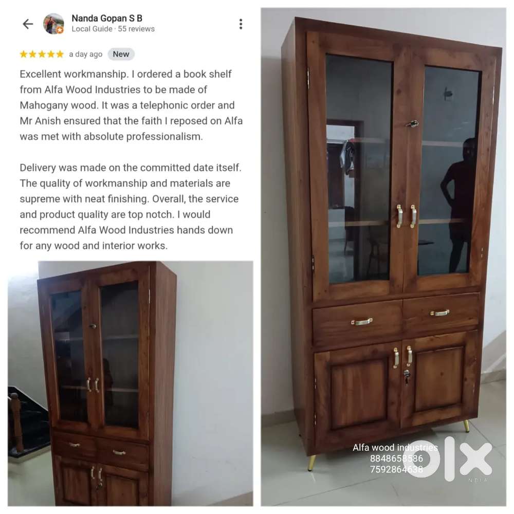 Mahagoni wooden book self available factory direct