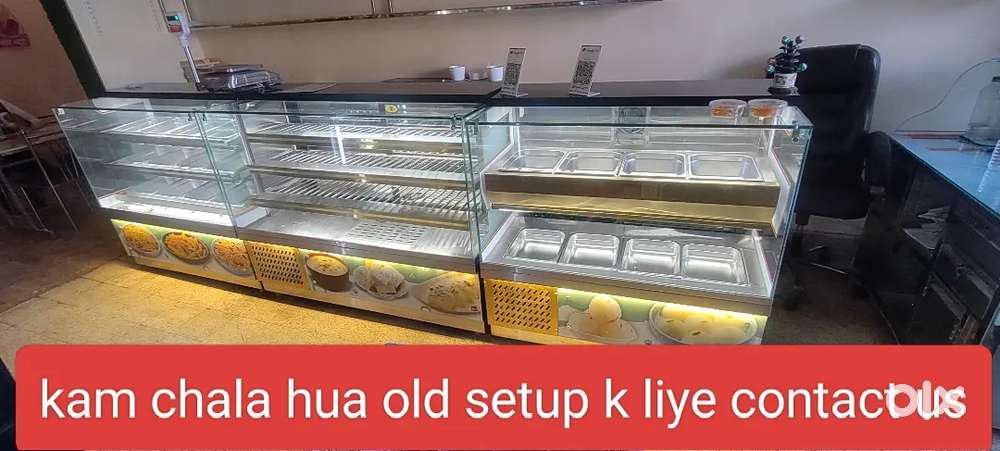 केक मिठाई नास्ता के पुराने कॉउंटर चाइये संपर्क करें