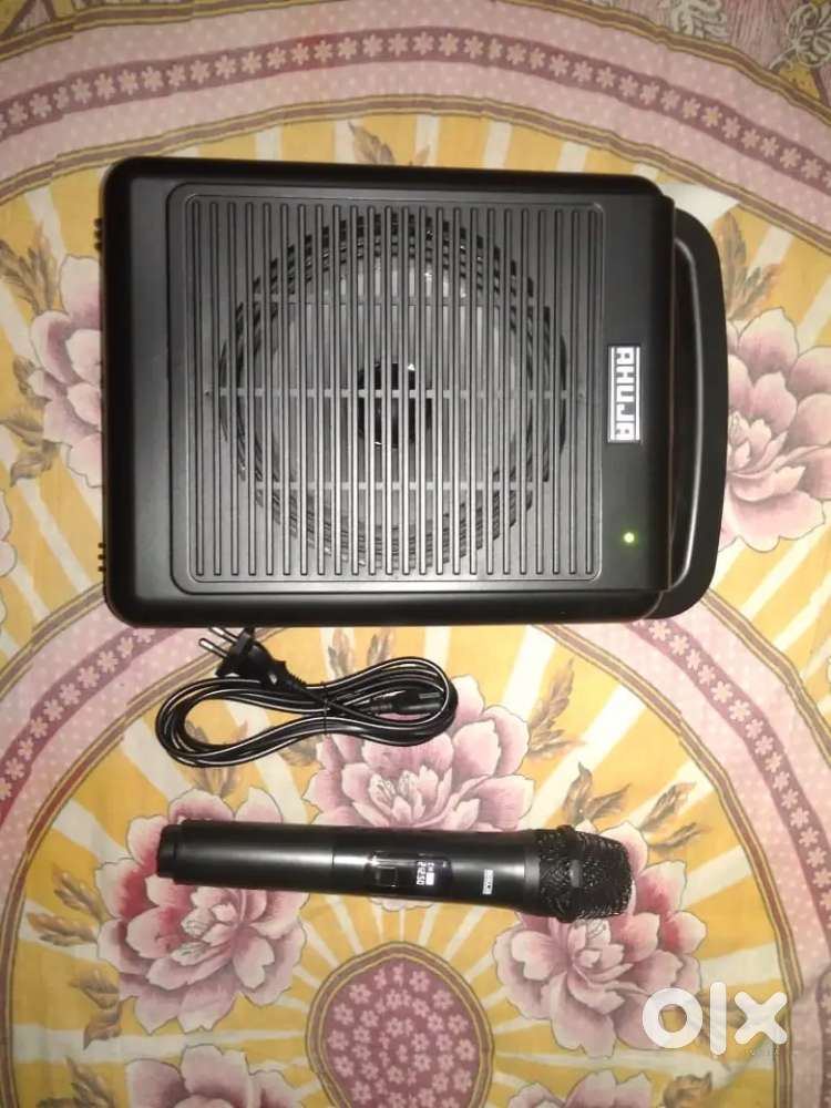 Ahuja Portable PA System WP-225 with Bluetooth, Black