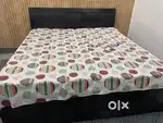 Double bed with mattress