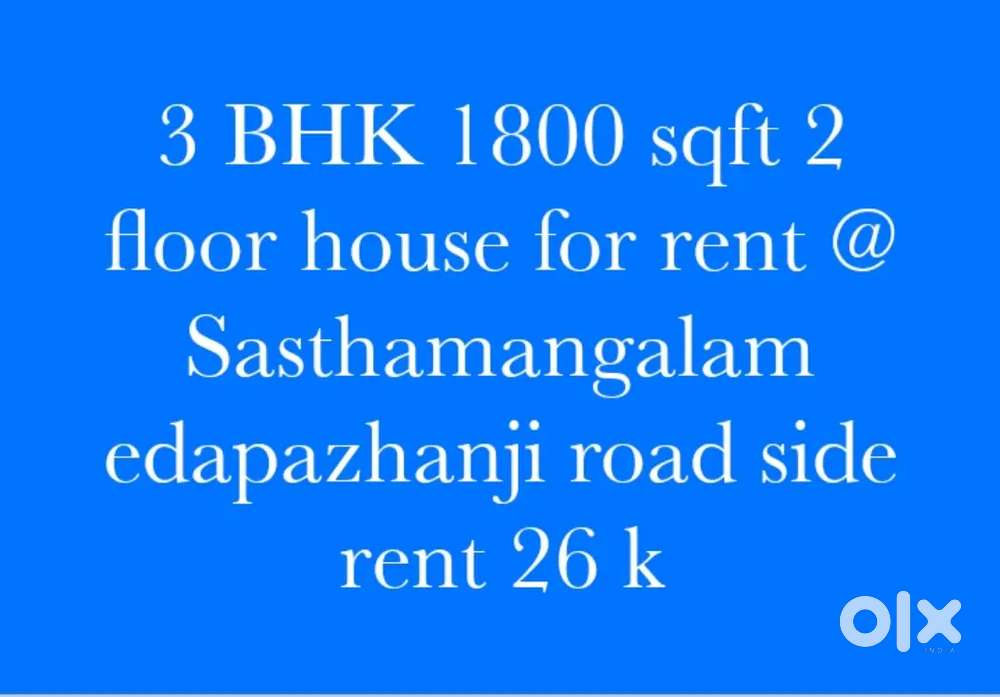 3 bhk independent 2 floor house for rent