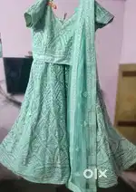 Pastel Green Stoned Lehenga–Perfect for Weddings&Festive Occasion