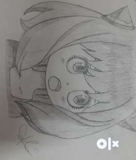 It is a sketch of a anime character Anya from spy family in which she is the main character.this ske...