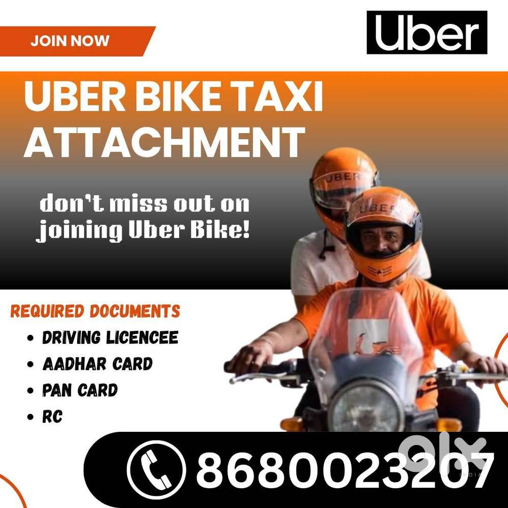 uber ola rapido bike taxi job
