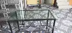 One glass table for sale