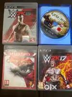 Psp 3000 ps3 game cds playstation portable god of war wwe 2k17