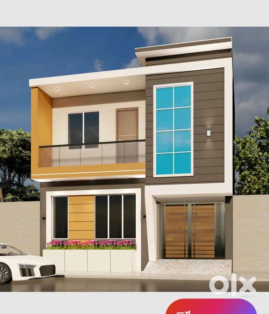 75 gaj semi duplex house