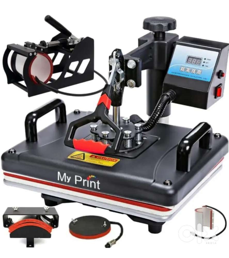 Multi-Functional Heat press machine for T-Shirts, cap, mug.