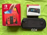 Nintendo Switch OLED Mario Limited Ed.  Red, Bundle Hori Split Pad Pr