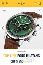 Breitling top time ford ford mustang