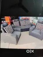Supreet furniture brand New 3+1+1 box type sofa