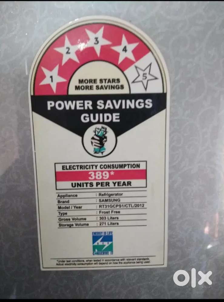 SAMSUNG (4 Star) 303 Litre Double Door (Excellent Condition)