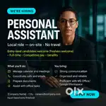 Female Personal Assistant Needed (Full-Time/Part-Time) – No Travel Req