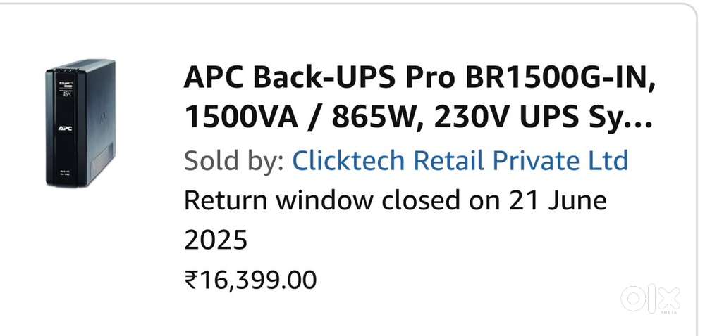 Apc UPS Uninterruptible Power Supply