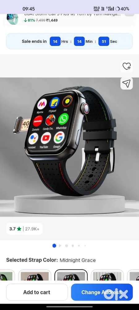 Fire bolt watch