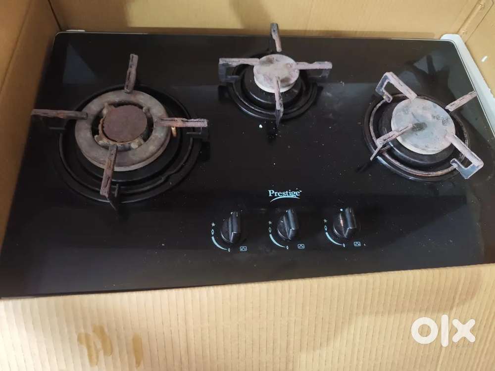 Prestige Glass top 3 burner Gas stove