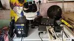 Microscope shoulder gun blower gun