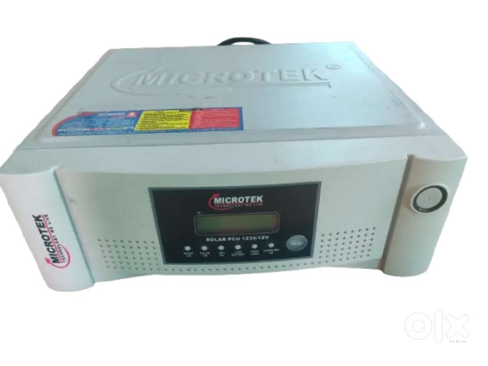 Microtek Technology We Live(Solar PCU 1235/12v) join to solar plate