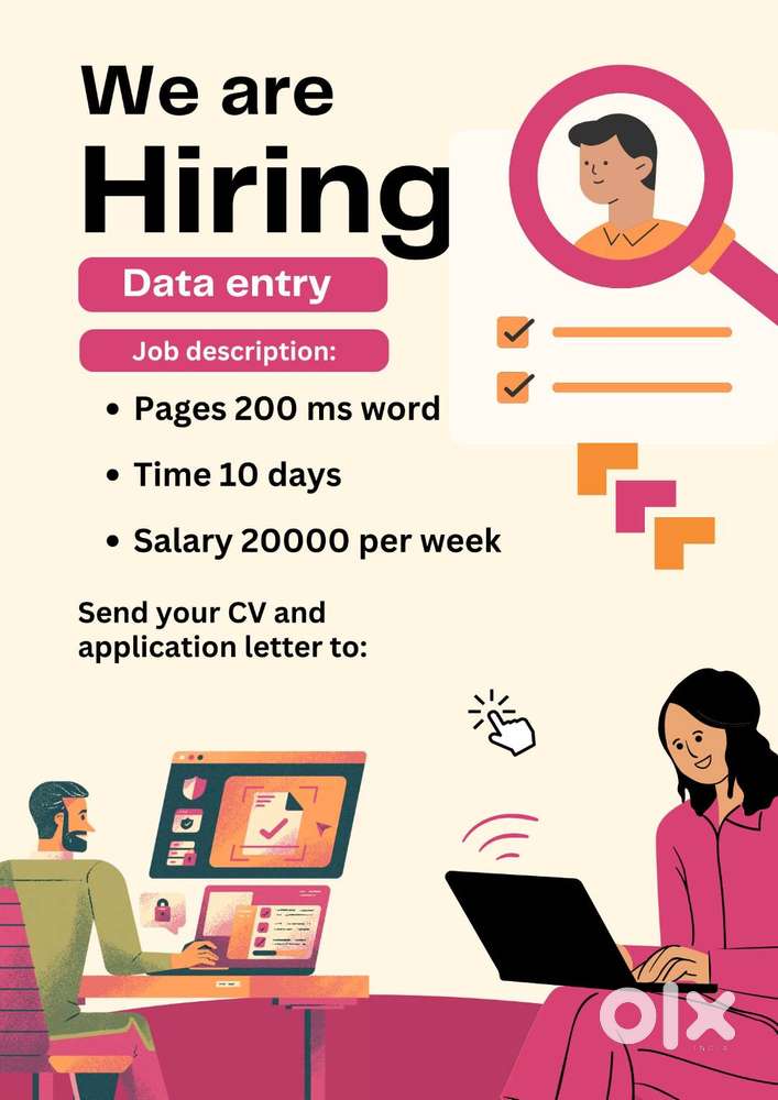 Part-time computer data entry operator jobs for freshmen and students