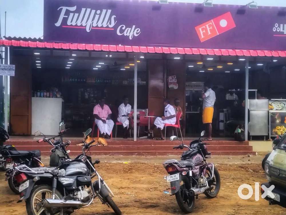 Cafe for sale with labour room and rest room