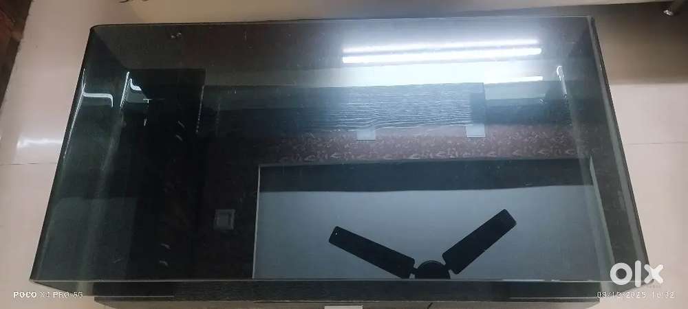 Centre Table black glass