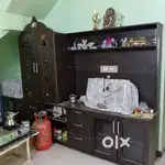 Tv CABINET & POOJA SHELF COMPAINED.