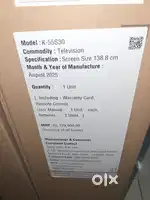Sony Bravia 3 S3 New TV for sale Sep 28 purchased
