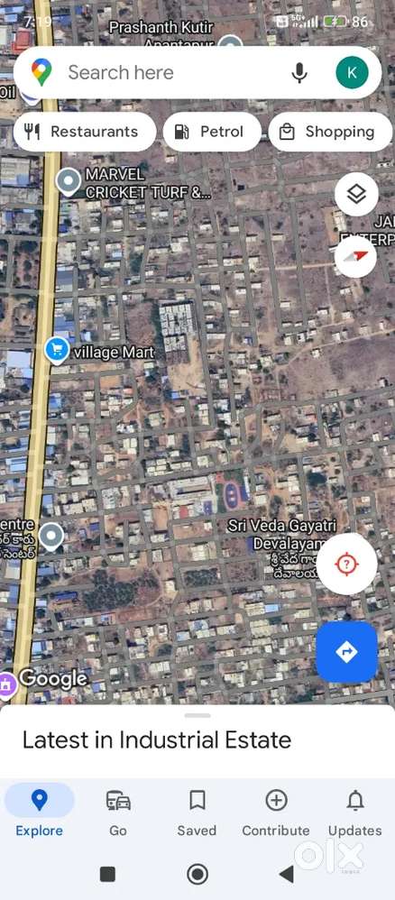 5.50cents 40x60(North-East Corner) Plot at Bellary Road, Anantapur