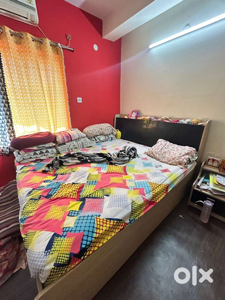 King size bed with storage godrej interio