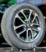 15 Inch 4 Hole 100 Pcd Maruthi Genuine 4 Used Alloys &185/65/15 4 Tyer