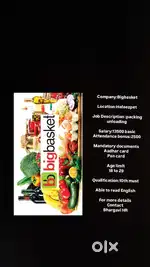 Wanted male pickers and loaders in Hafeezpet