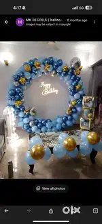 Balloon decoration stating just 1000