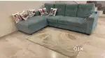 Teal colour - 1 Divan type, one single and one double total 5 seater
