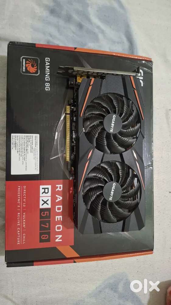 Gigabyte RX570 8GB Gaming Graphics Card  With Box  Perfect Condition