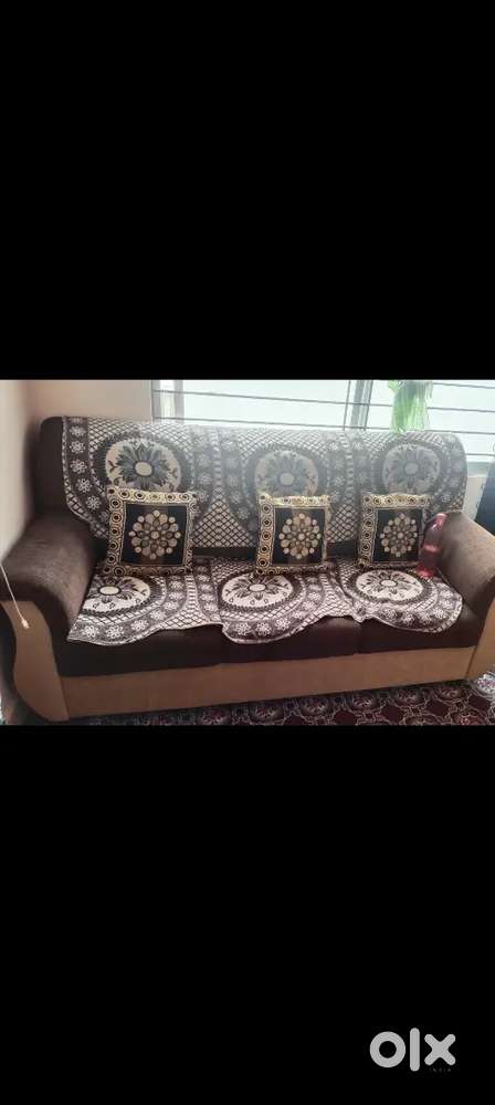 3+2 sofa and whirlpool single door fridge for sale