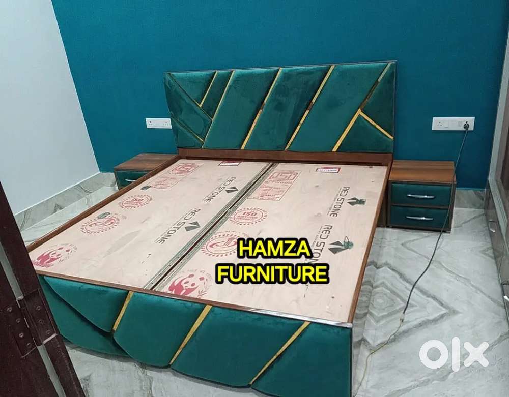 HAMZA FURNITURE New designer stylish look plywood Bed 6by6