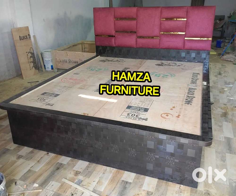 HAMZA FURNITURE NEW DESIGNER PLYWOOD BED 6BY6