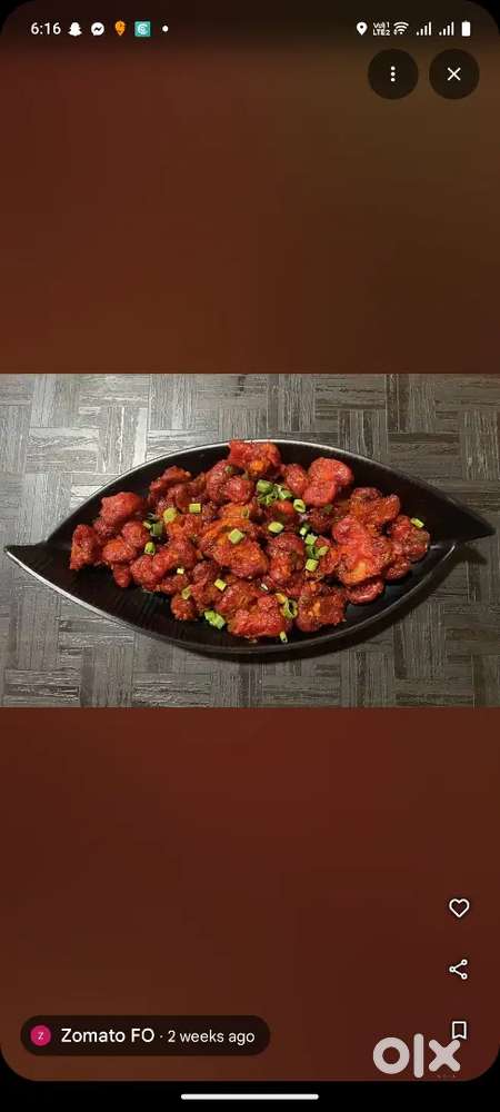 I'm looking for job chinese north indian all variety