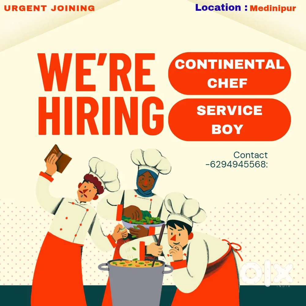 Urgent requirement in restaurant.hotel job vacancy