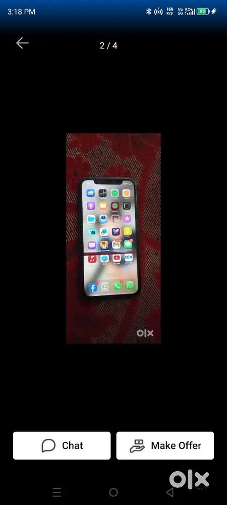 Iphone 1164bg all worcking disply me line hai aor back panal tuta hai
